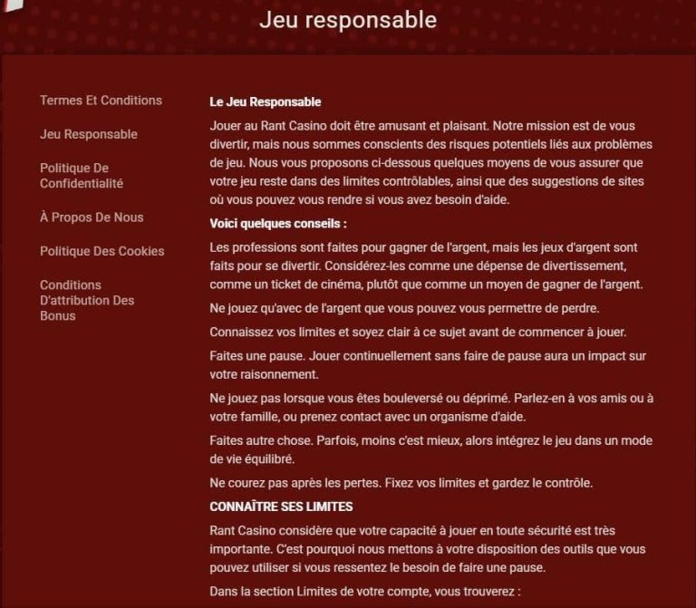 Rant Casino politique